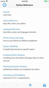 Python Reference screenshot 0