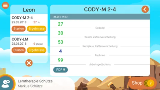 Meister Cody - Testcenter screenshot 3