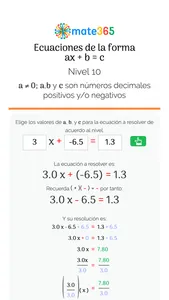 Ecs. ax+b=c screenshot 3
