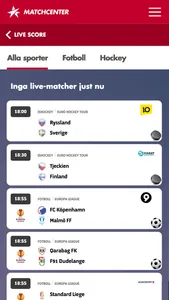 Matchcenter screenshot 1