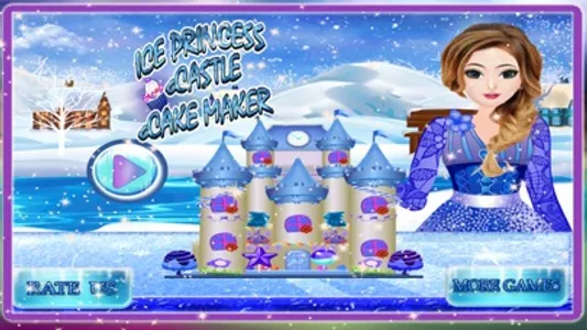 Ice Princess Castle Cake Maker screenshot 0