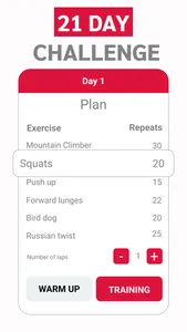 Be fit 21 - Home workout app screenshot 1