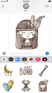 Boho Ornaments Spirit Stickers screenshot 2