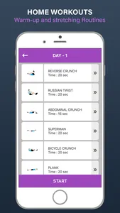 Home Workouts Body Building screenshot 1