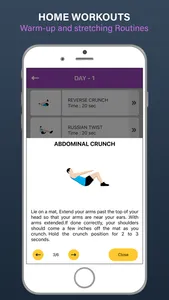 Home Workouts Body Building screenshot 2