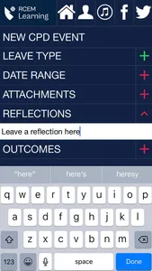 RCEMLearning CPD Diary screenshot 6