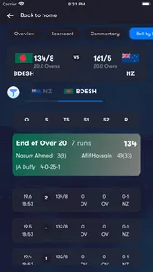 Cricket: Live Line &  Score screenshot 4