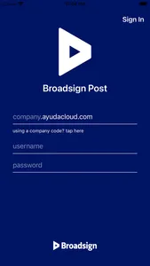 Broadsign Post screenshot 1