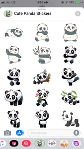 The Cute Panda Emojis screenshot 0