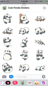 The Cute Panda Emojis screenshot 1