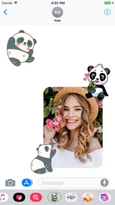 The Cute Panda Emojis screenshot 2