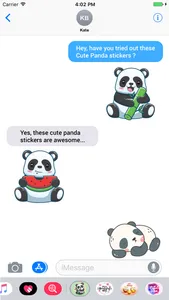 The Cute Panda Emojis screenshot 3