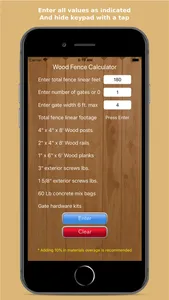 WoodFenceCalc screenshot 2