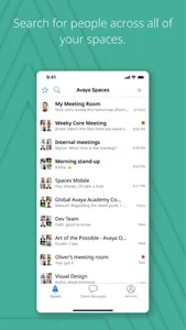 Avaya Spaces screenshot 1