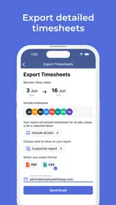 Employee Link: Time-Sheet Log screenshot 2