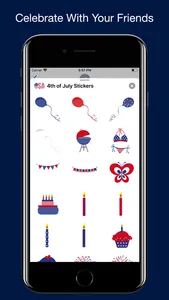 4th of July Stickers. screenshot 2