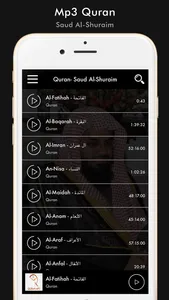 Mp3 Quran Saud Al-Shuraim screenshot 0