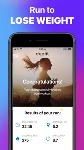 Weight Loss Running by Depfit screenshot 0