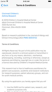 Pediatric Asthma Risk Score screenshot 4