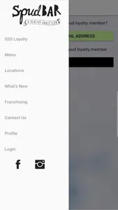 Spudbar Loyalty screenshot 1