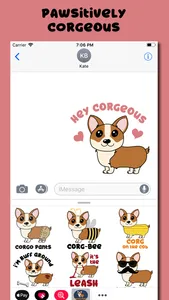 Corgi Puns - cute dog stickers screenshot 1