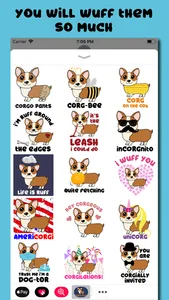 Corgi Puns - cute dog stickers screenshot 2