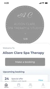 Alison Clare Spa Therapy screenshot 0