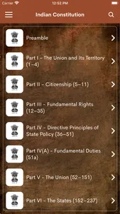 Indian Constitution -Law Words screenshot 0