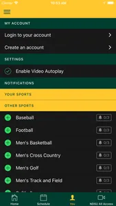 NDSU Athletics screenshot 2