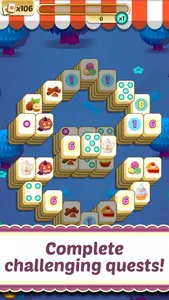 Mahjong Cupcake Bakery Puzzle screenshot 1