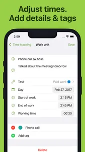 WorkingHours • Time Tracking screenshot 3