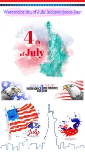 4th of July - Watercolor Pack screenshot 0