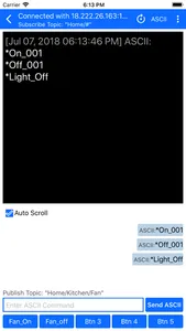 MQTT Terminal screenshot 2