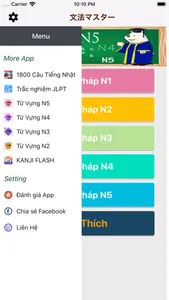 Ngữ pháp tiếng nhật N5 - N1 screenshot 3