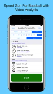 Speed Gun for Baseball screenshot 0