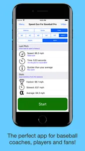 Speed Gun for Baseball screenshot 3