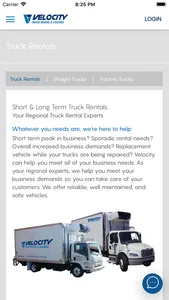 Velocity Truck Rental Leasing screenshot 2