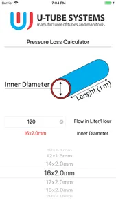 Pressure loss-calc. screenshot 1