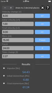 Impulse and Momentum Calc screenshot 6