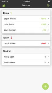 Debtors List screenshot 0
