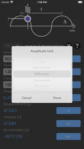 Simple Harmonic Motion Calc screenshot 2