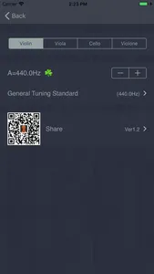 X Violin Family Tuner screenshot 1