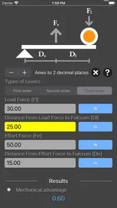 Levers Calculator screenshot 6