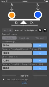 Levers Calculator screenshot 8