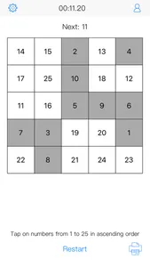 Schulte table - fast reading. screenshot 1