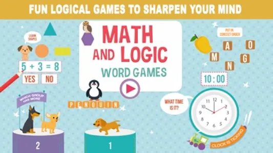 Math, Logic and Word Games screenshot 0