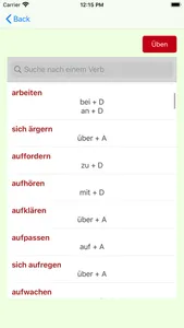 German Verbs Past Prepositions screenshot 3