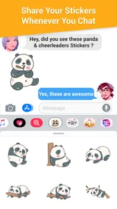 Panda & Cheerleaders Animated screenshot 2