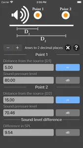 Distance Attenuation Calc screenshot 1