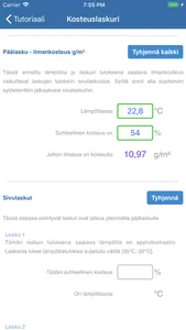 Kosteuslaskuri screenshot 3